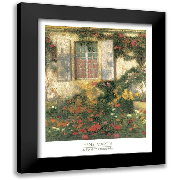 Martin 12x14 Black Modern Framed Museum Art Print Titled - La Fenetre