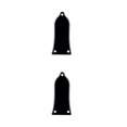 thumbnail image 4 of Cubierta de varilla de armazón de guitarra eléctrica Ounissouiy 5 piezas de plástico Negro, 4 of 5