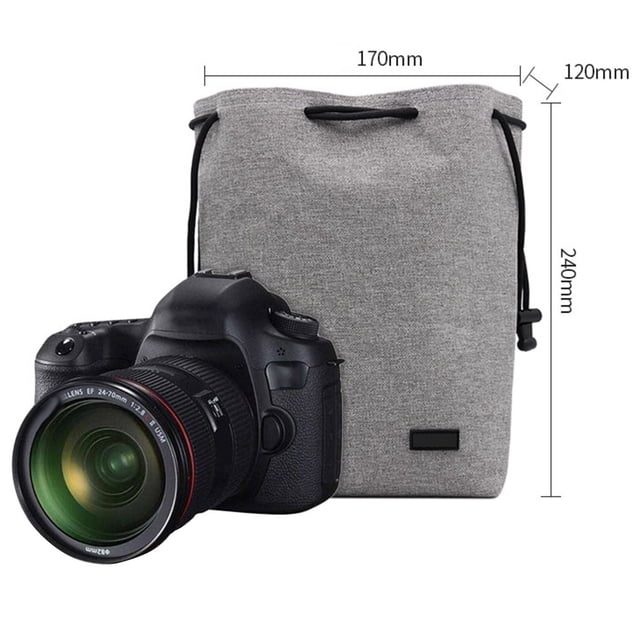 Mochila para cámara digital bolsa de cordón de almacenamiento de protección impermeable para viajes