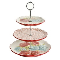The Pioneer Woman Blossom Jubilee 3-Tier Serving Tray