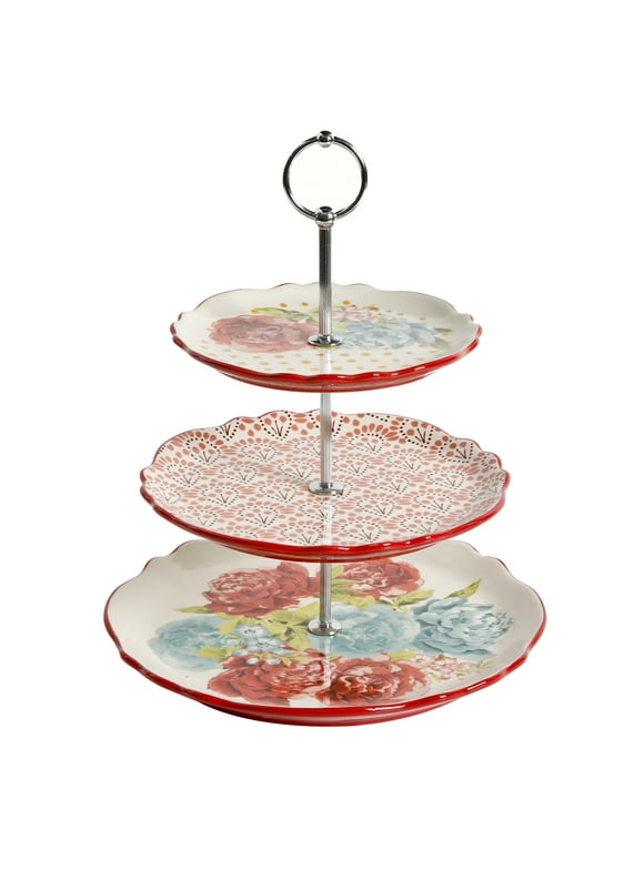 The Pioneer Woman Blossom Jubilee 3-Tier Serving Tray