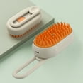 thumbnail image 4 of Cat Dog Brush, USB Rechargeable Pet Grooming Comb With Electric Water Spray, Dog Cat Massage Brush for Short Long Haired Pets Brush Massage-Self Cleaning (Coffee), 4 of 9