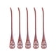 thumbnail image 1 of EeaseMX 5 cucharas de madera huecas para remover miel, estilo japonés, con diseño de panal, separadores de huevos y mezcladores (color de pintura), 1 of 7