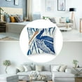 thumbnail image 5 of Blue and White Heron Bird Coastal Tropical Beach Sea Life Printed Premium Indoor/Outdoor Pillow Patio Decor Decoration Accent Throw Pillow, 5 of 7