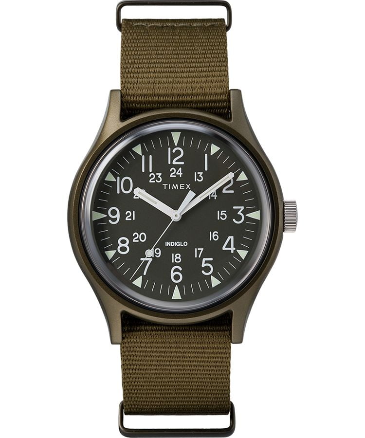 Timex MK1 Green Dial Canvas Strap Unisex Watch TW2R37500 - Walmart.com
