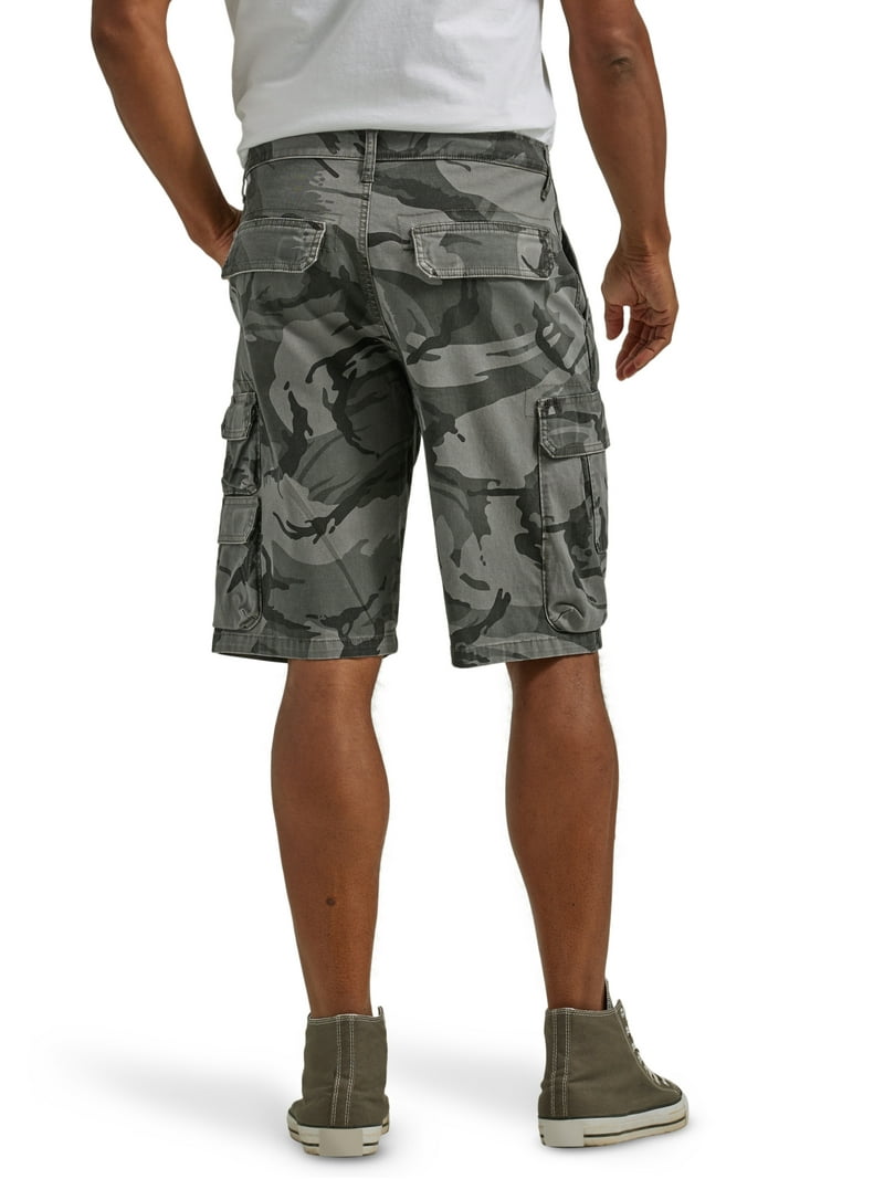 【massnoun】MSNU TWO POCKET CARGO SHORT PANTS Men's Classic Fit Cargo Short Multi-Pockets Twill Camo