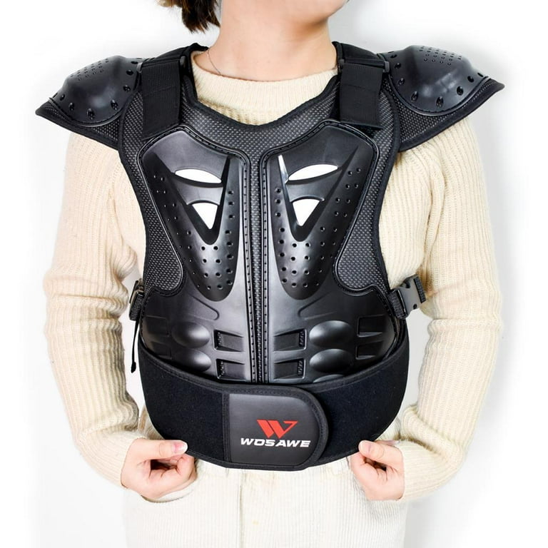 Kids Chest Protector, Dirt Bike Motorcycle Motocross Protective Armor, Youth Riding Biking Vest Jacket, Full Body Back Spine Armor Gear Guard