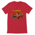 thumbnail image 5 of Vintage Classic 1970 Muscle Car Men's V-Neck T-shirt American Power Legendary V8 Performance, 5 of 7