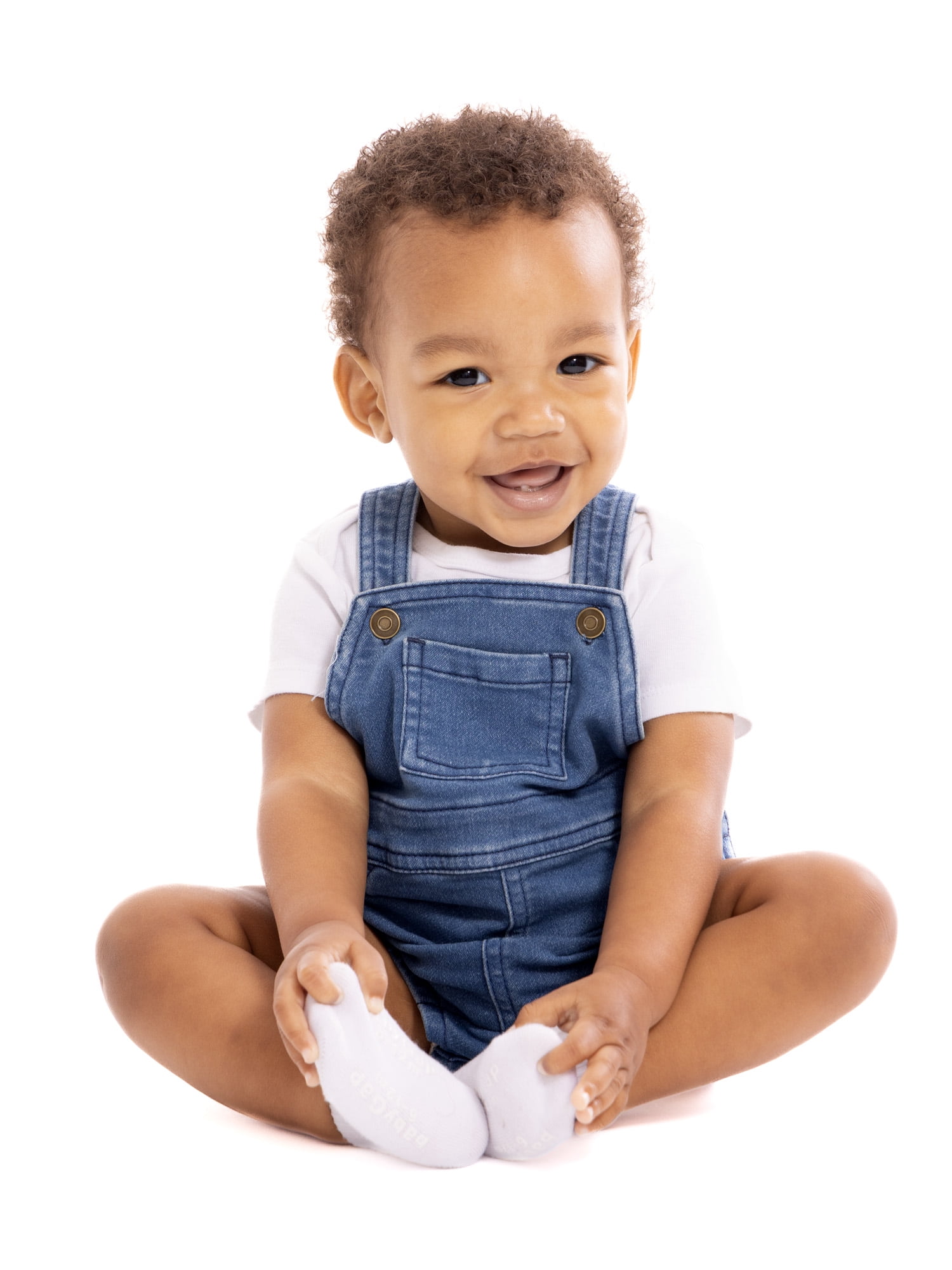 Wonder Nation Baby Boys Sleeveless Overall Romper, Sizes 0/3M-24M