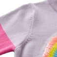 thumbnail image 6 of Partying Girls Cute Rainbow Sweater Coat Photo Shoo Daily Wear Autumn Heart-knit, 6 of 9