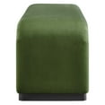 thumbnail image 3 of Modway Koda 60" Performance Velvet Waterfall Long Bench in Black Moss Green, 3 of 9