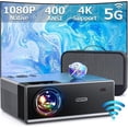 thumbnail image 1 of Proyector FUDONI WiFi 5G Bluetooth 1080P 18000L para Exteriores Compatible con TV, 1 of 8