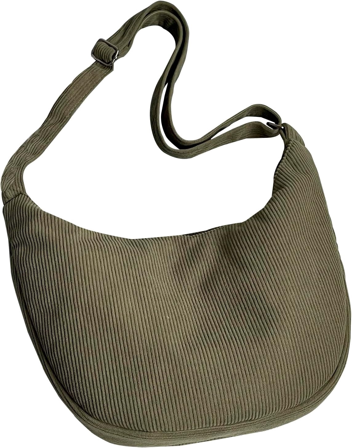 Crescent Bag for Women Men Nylon Crossbody Bags Multi-Pocket Sling Bag Roomy Hobo Bags Moon Bag Slouchy Dumpling Bag