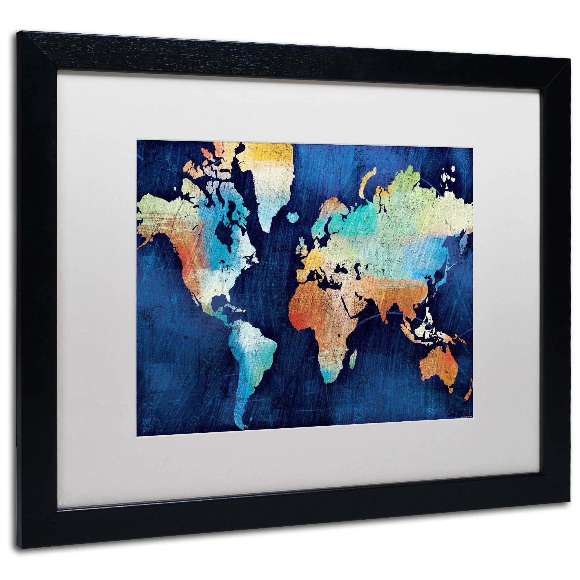 Trademark Fine Art "Seasons Change" Canvas Art by Michael Mullan, White Matte, Wood Frame