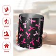 thumbnail image 5 of 12oz Coffee Tumblers Breast Cancer Stainless Steel Vacuum Insulated Travel Tumbler Coffee Cups Mug with Lid and Straw with Cleaning Brush for Cold & Hot Drinks, 5 of 5