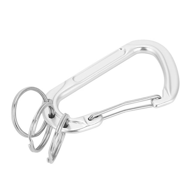 Multifunctional Aluminium Alloy, Carabiner Mountaineering Lock Outdoor Camping Mousqueton D Buckle Outdoor Accessory Black