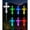 2PC-Gradients, variant on Solar Cross Garden Stake| Waterproof Outdoor Yard Decor for Lawn Garden & Memorial Decoration Warm White LED Landscape Path Lights for Remembrance Gifts & Sympathy Gifts.