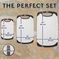 thumbnail image 6 of Kitchen Cutting Board Set (3 Pack) W/ Juice Groove, Non-Slip, BPA Free & Dishwasher Safe, 6 of 8