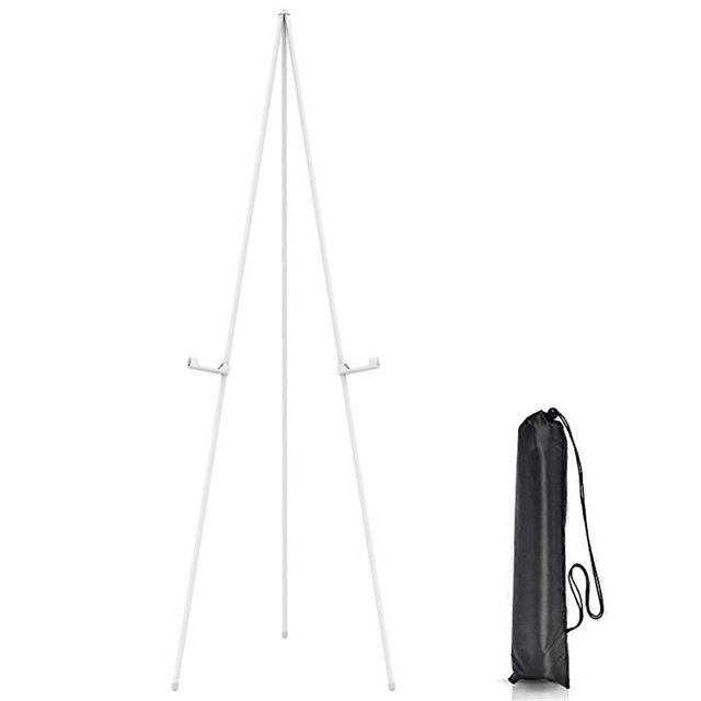 White Easel Stand for Display Wedding Sign & Poster-63InTall Easels for Display Holder-Collapsable P