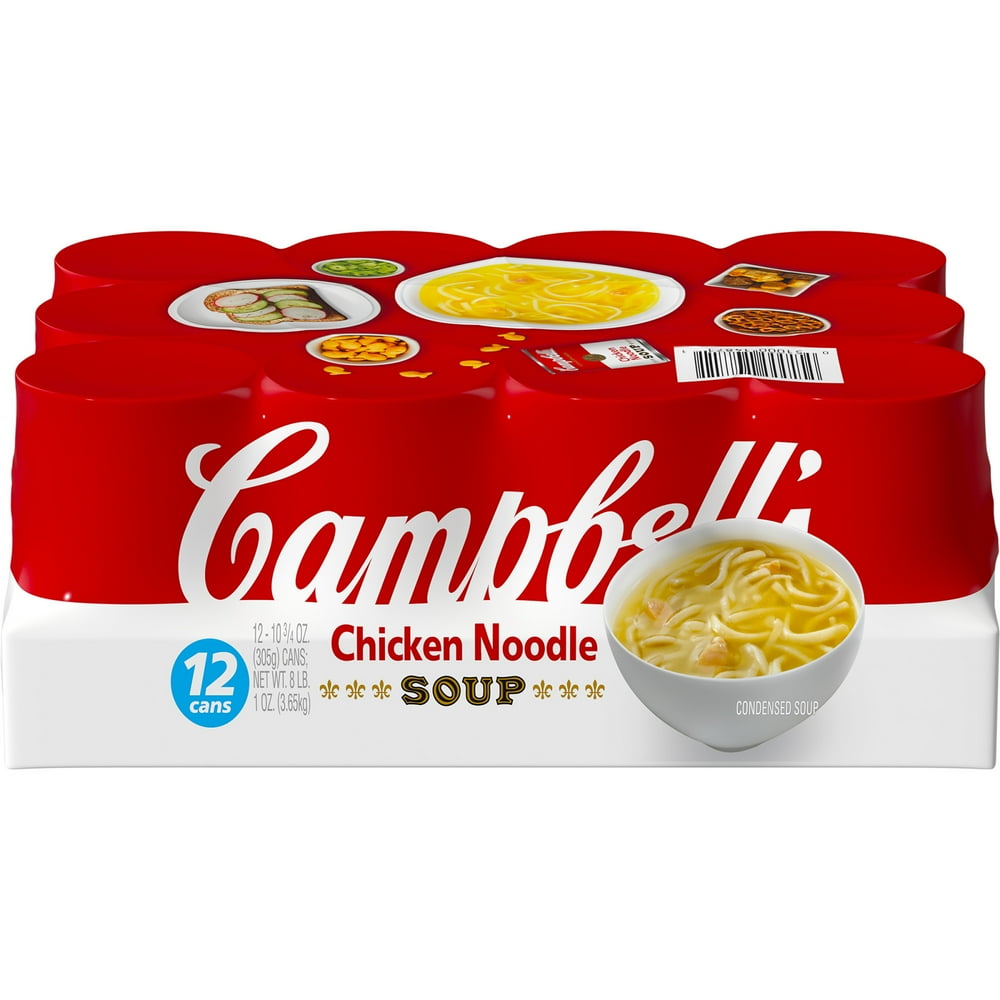 Campbell's Condensed Chicken Noodle Soup, 10.75 Ounce Can (Pack of 12