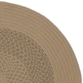 thumbnail image 2 of 7' Cedar Brown Bordered All Purpose Handcrafted Reversible Round Outdoor Area Throw Rug, 2 of 2