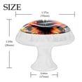 thumbnail image 4 of HemaKayy 4 Pack 1.37" Decorative Cabinet Knobs - Elegant Door Handles for Home Kitchen Furniture Decor | ABS Resin with Glass Finish | Easy Installation | Orange Black Butterfly Marble Texture, 4 of 8