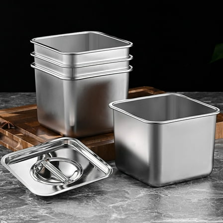 MUSEYA Stainless Steel Kitchen Storage Canister for Home Kitchen 1 Set