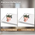 thumbnail image 2 of ANGELES HOME 36 x 36 Inch Bathroom Vanity Mirror, Aluminum Framed Wall Mirror, Horizontal/Vertical Mounted Rectangular Bathroom Mirror, Square Vanity Framed Mirror for Wall, Brushed Nickel, 2 of 11