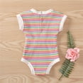 thumbnail image 4 of NOKIO Baby Sleeveless Romper Baby Tank Top Romper Baby Girls Boys Striped Spring Summer Short Sleeve Romper Bodysuit Clothes Baby Comfortable Short Sleeve Romper, 4 of 7