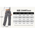 thumbnail image 4 of TEMOFON Fleece Lined Cargo Sweatpants for Women High Waist Drawstring Wide Leg Straight Leg Thermal Joggers Loose Warm Athletic Lounge Pants with Side Cargo Pockets, 4 of 8
