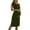 Army Green, variant on Women's Maternity Dress Short Sleeve Split Pregnancy Dresses Maternity Clothes