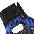 thumbnail image 5 of Guantes de ciclismo de medio dedo con almohadilla suave y malla transpirable para escalada en roca y ciclismo, color azul, talla única., 5 of 5