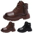 thumbnail image 2 of GEWSEY Baby Boy Boots Baby Boys Girls Unisex Walking Shoes First Step Walker Lightweight Non-Slip(-Toddler) Brown,11.5, 2 of 5