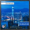 thumbnail image 3 of ArtToFrames 23.85x23.85 Inch - 60.6x60.6 CM Black Puzzle Frame for 1000 piece Puzzles.1.25 Inch Custom Wood Puzzle Frames, Black with Beads - Comes with Economy Acrylic, 3 of 6