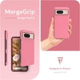 thumbnail image 7 of TUDIA MergeGrip Google Pixel 8 Case Droptested Dual Layer Tough Heavy Duty - Smokey Pink, 7 of 7