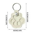 thumbnail image 2 of Pet Memorial Keychain for Dogs - Leather Paw Print Keepsake with Hair Storage Compartment, Unique Sympathy Gifts for Pet Loss Owners Who Miss Their Fur Babies, 2 of 7