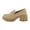 Wheat, variant on CUSHIONAIRE Women's Pierce Casual Slip-on Lug Sole Loafer Memory Foam