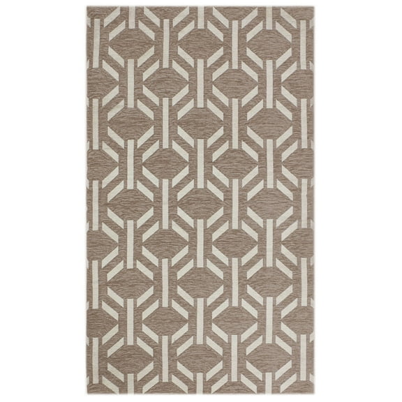 RugSmith Light Grey Maze Anti-Fatigue Kitchen Mat, 20" x 36"