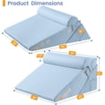 thumbnail image 2 of Wedge Pillows for Adult Adjustable Bed Wedge Pillow for Post Surgery Triangle Pillow Headboard with Bolster Cushion for Sleeping Acid Reflux Neck & Back Support and Dark G, 2 of 9