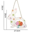 Federra Welcome Easter Bunny Logo For Front Door Decorations Wooden ...