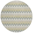 thumbnail image 2 of Addison Rugs Chantille Indoor/Outdoor Transitional Geometric Ivory Machine Washable Round Rug, 8' x 8', 2 of 8