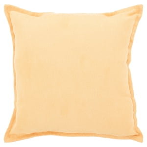 Mainstays Faux Suede Throw Pillow, Curry Yellow, 18x18