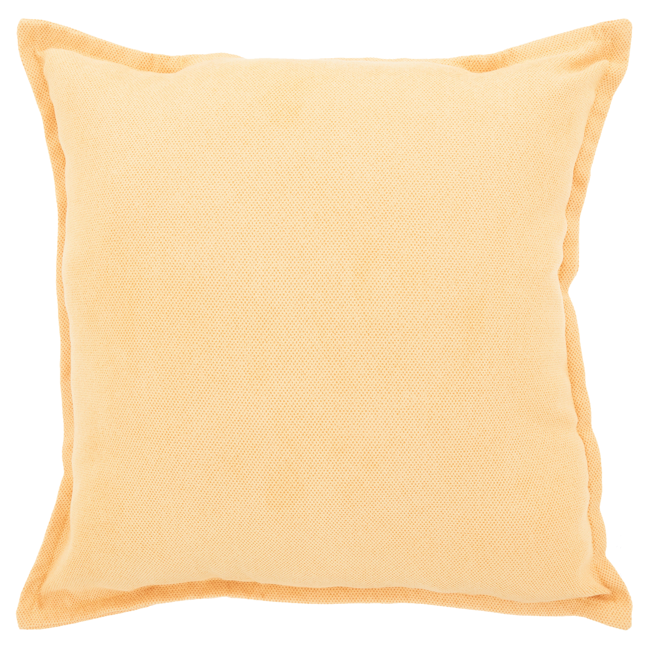Mainstays Faux Suede Throw Pillow, Curry Yellow, 18x18 photo 1