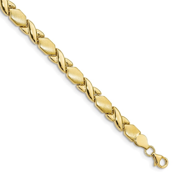 10 Karat X & O Fancy Bracelet
