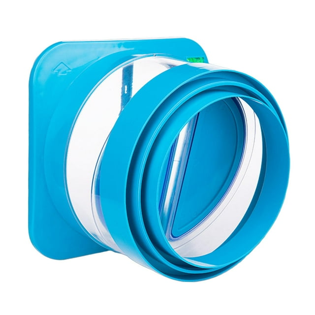 Ruiboury Duct Adaptor Butterfly Check Valve for Fans Kitchen Gray Hoods Range S Exhaust Blue L