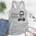 thumbnail image 2 of And I Nietzsche Now Tonight Nietzsche Tank Top, Ladies Racerback, Philosophy Tank, Historical History Tank, Silver Gray, Medium, 2 of 3
