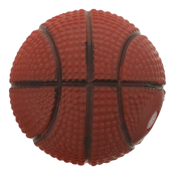 Juguete de baloncesto con chirriador, pelota interactiva para masticar para perros, pelota con sonido para adiestramiento de mascotas, pelota saltarina para jugar en interiores, para perros pequeños