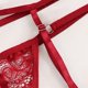 thumbnail image 4 of Gibobby Lencería mujer erótica Camisón de encaje para mujer, lencería sexy de encaje para novia(Rojo, M), 4 of 5
