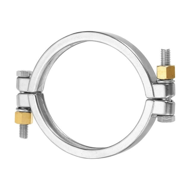 Unique Bargains 4.7' High Pressure Bolted Clamp Strap Double Pin Clamp Strap, 160mm Length