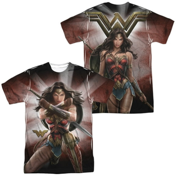 Wonder Woman Men's  Protector Of Humanity Sublimation T-shirt White